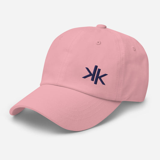 Kamala Kicks Cap- Side Logo - White/Pink/Tan