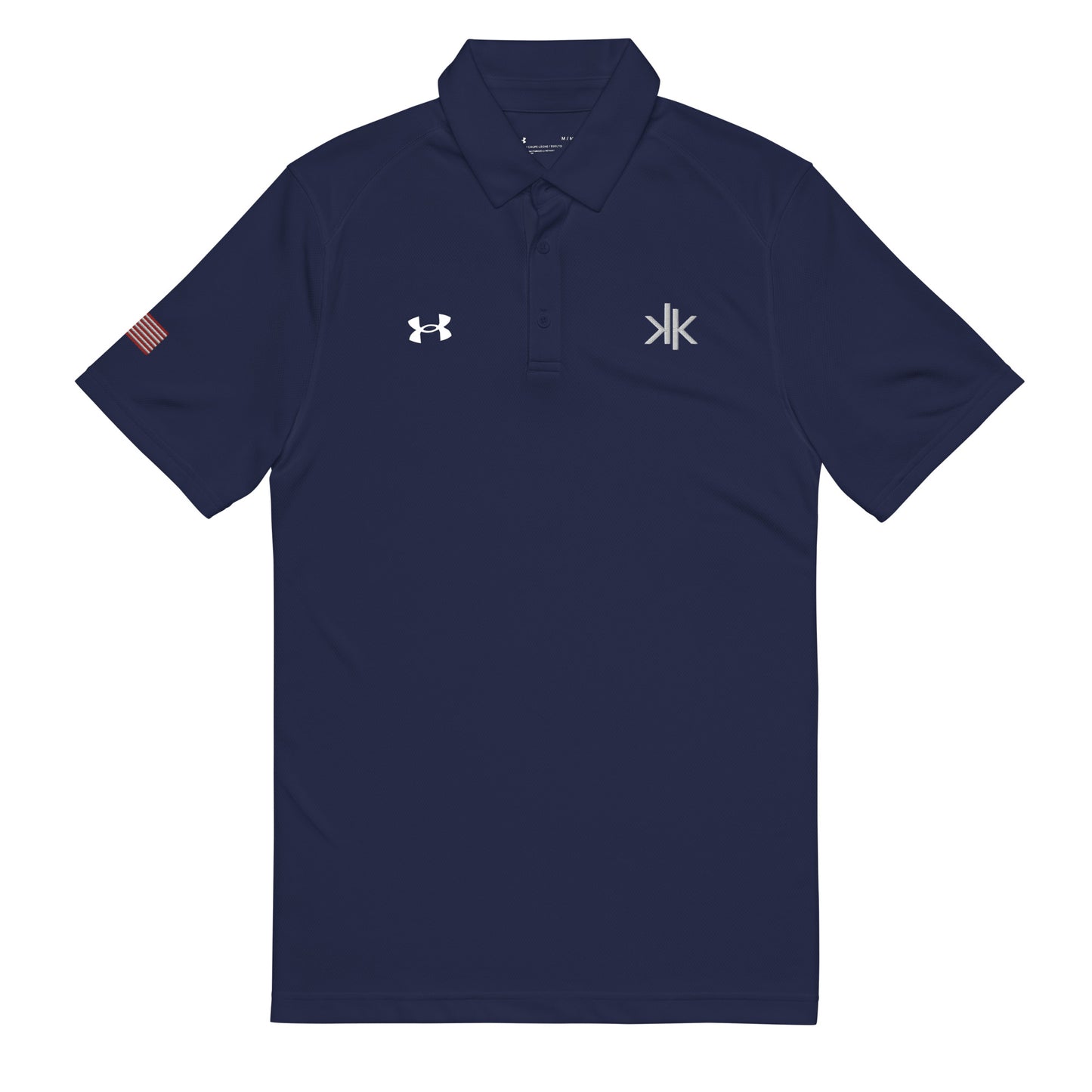 Under Armour® - Logo w/ American Flag Sleeve - Embroidered - Navy