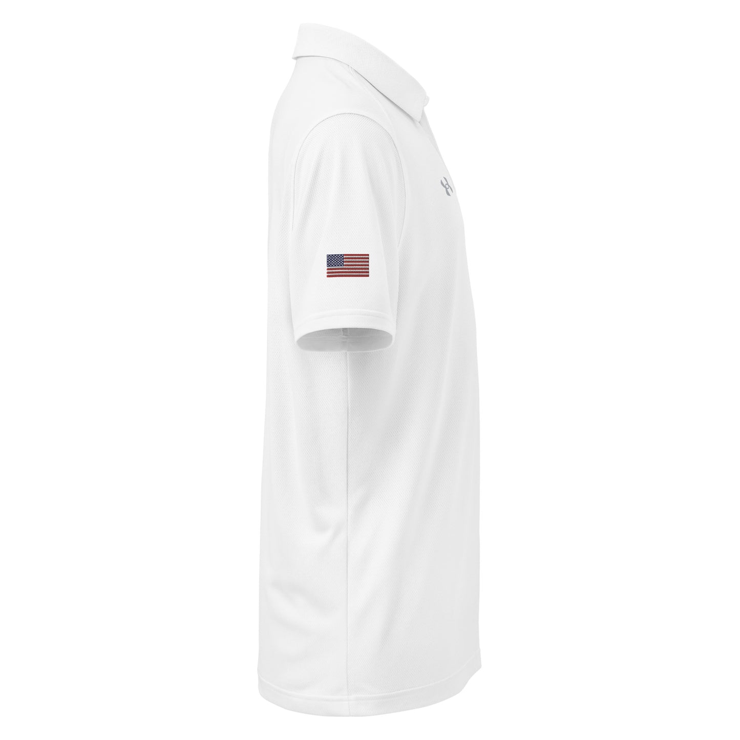 Under Armour® - Logo w/ American Flag Sleeve - Embroidered - White