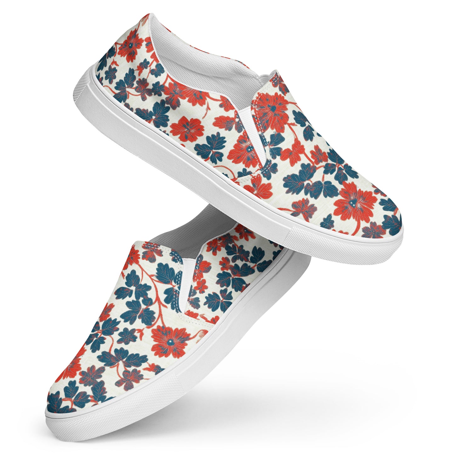 Red White and Blue Floral