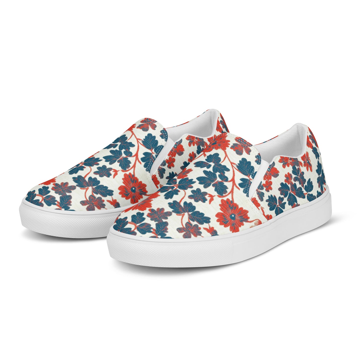 Red White and Blue Floral