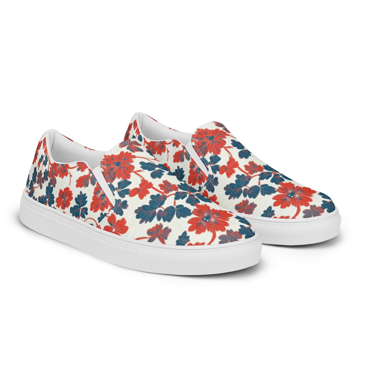 Red White and Blue Floral