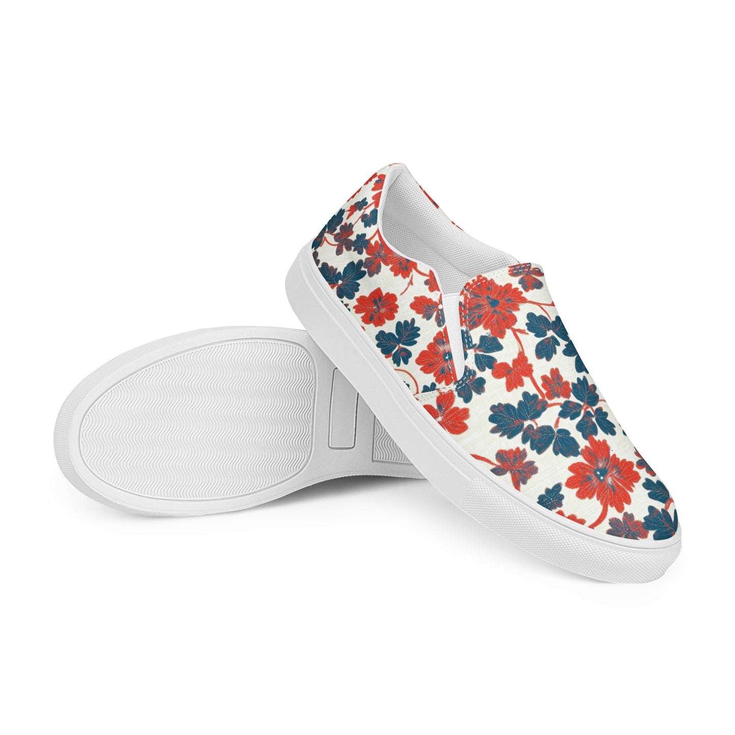 Red White and Blue Floral